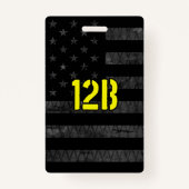 Badge 12B Combat Engineer Subdued American Flag (Dos)