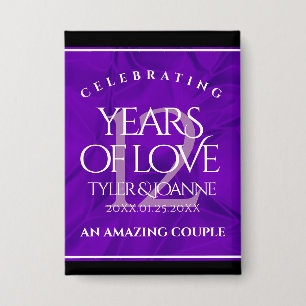 Badge 12ème anniversaire de la Mariage de soie