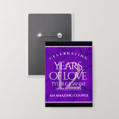 Badge 12ème anniversaire de la Mariage de soie (Recto/Verso)