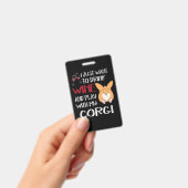 Badge 1 Je Veux Juste Boire Du Vin (À main)