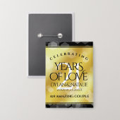 Badge 21ème anniversaire de Mariage en laiton (Recto/Verso)