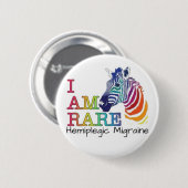 Badge 2,25 pouces - Migraine hémiplégique (Devant & derrière)
