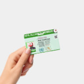 Badge 2 ans d'adhésion PAPA avec carte d'identité membre (Handheld)