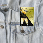 Badge 40e anniversaire Champagne & Ballons (Insitu)