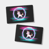 Badge 4.Amour Unicorne   (Avant & arrière)