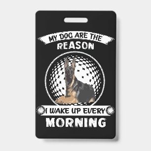 Badge 4 de mes chiens sont la raison pour laquelle je me