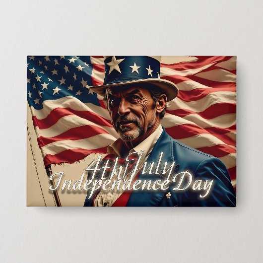 Badge 4 juillet - Esprit d'indépendance (Recto)