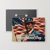 Badge 4 juillet - Esprit d'indépendance (Recto/Verso)