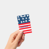 Badge 4 juillet jour de l'indépendance ajouter nom texte (À main)