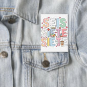Badge 6 7 Six Sept Joli Professeur Classe Bilingue (Insitu)