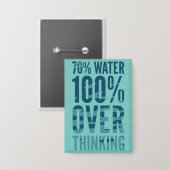 Badge 70% Eau 100% Bouton de Suranalyse (Recto/Verso)