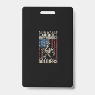 Badge à la guerre il n'y a pas de soldats indemnes