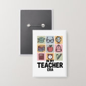 Badge À l'ère de l'enseignant jardin d'enfants Vie de l' (Recto/Verso)