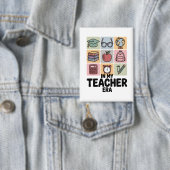Badge À l'ère de mon professeur Vie d'enseignant de mate (Insitu)