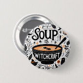 Badge à soupe magique - Sorcière de cuisine (Devant & derrière)