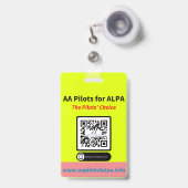 Badge AA Pilotes Fonds Notre Avenir (Avant avec rétractable)