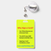 Badge AA Pilotes Fonds Notre Avenir (Arrière avec rétractable)