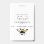 Badge Abeille et Couronne Entreprise (Arrière)