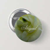 Badge Abigail White Flower Name (Devant & derrière)