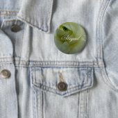 Badge Abigail White Flower Name (En situation)