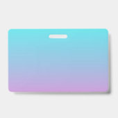 Badge abstrait rose cinglé bleu turquoise ombre (Dos)