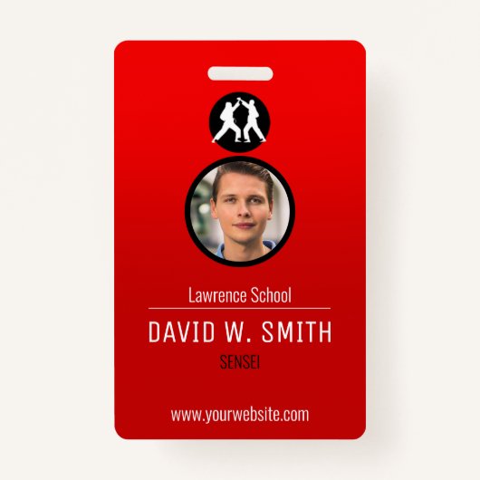 Badge Académie des arts martiaux (Devant)