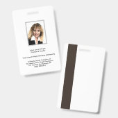 Badge Académie et université Ishah Laurah Wright (Avant & arrière)