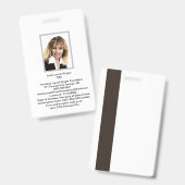 Badge Académie et université Ishah Laurah Wright (Avant & arrière)