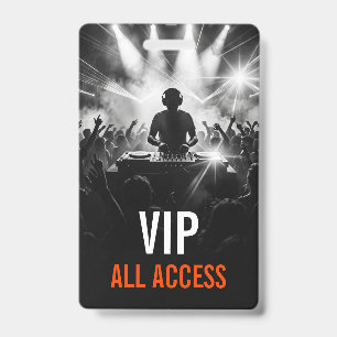 Badge Accès VIP à la soirée DJ Black White Concert 