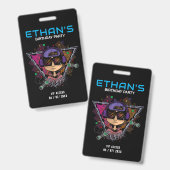 Badge Accès VIP de fête d'anniversaire (Recto et verso)