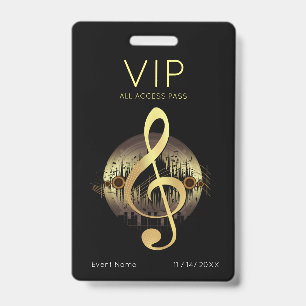 Badge Accès VIP haute résolution