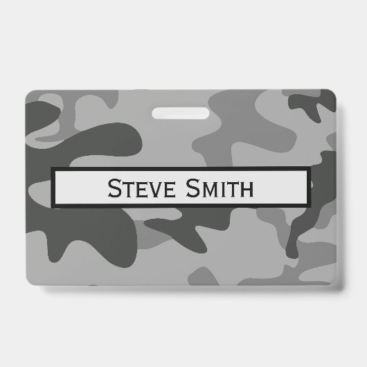 Badge Accessoires Camouflage Grey (Avant)