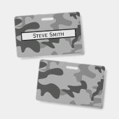 Badge Accessoires Camouflage Grey (Avant & arrière)