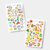 Badge Accessory (Cartoons & Food)  (Avant & arrière)