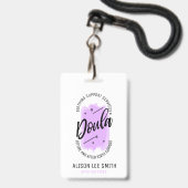 Badge Accompagnatrice de naissance (Avant avec lanière)