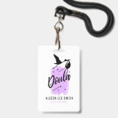 Badge Accompagnatrice de naissance (Arrière avec lanière)