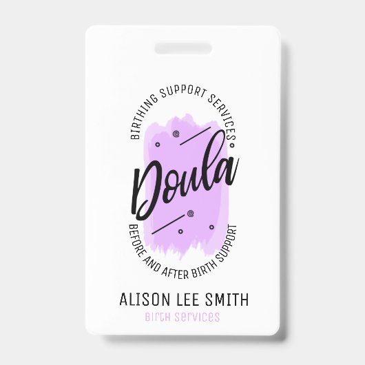 Badge Accompagnatrice de naissance (Avant)