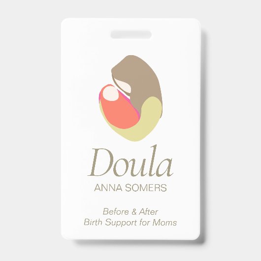 Badge Accompagnatrice de naissance Doula Sage-femme Mère (Avant)