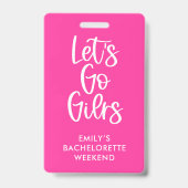 Badge Acheter L'Épouse Un Verre QR Code Bachelorette Ros (Arrière)