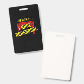 Badge Acteur a répétition (Avant & arrière)