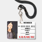 BADGE ADHÉSION (Avant avec lanière)