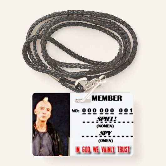 BADGE ADHÉSION (Devant avec lanière)