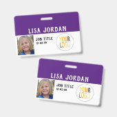 Badge Affaires faites sur commande d'Business- Corp (Front & Back)