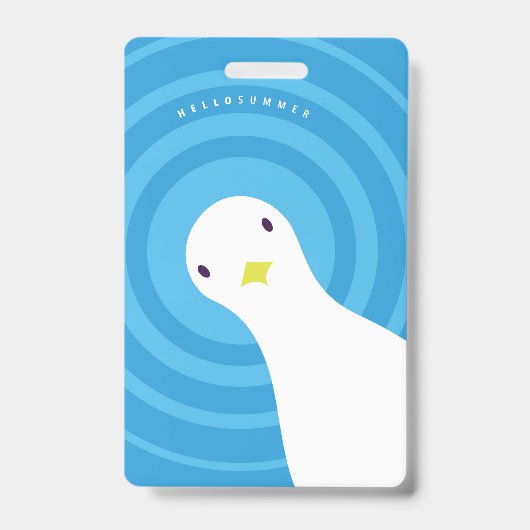 Badge Affiche de mise en page d'été (Avant)