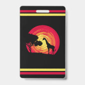 Badge African sunset (Arrière)