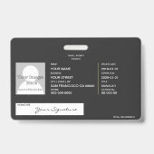 Badge Agence de voyages (Dos)