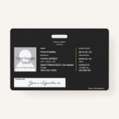 Badge Agence de voyages (Dos)