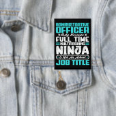 Badge Agent administratif Titre du travail Compétences p (Insitu)