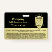 Badge Agent de caution (Devant)