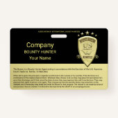 Badge Agent de chasseur de générosité (Devant)